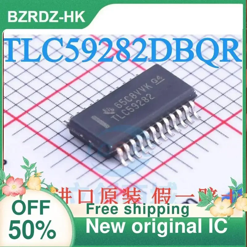 10PCS  TLC59282DBQR TLC59282  SSOP24 New original IC 16 Channel LED Driver