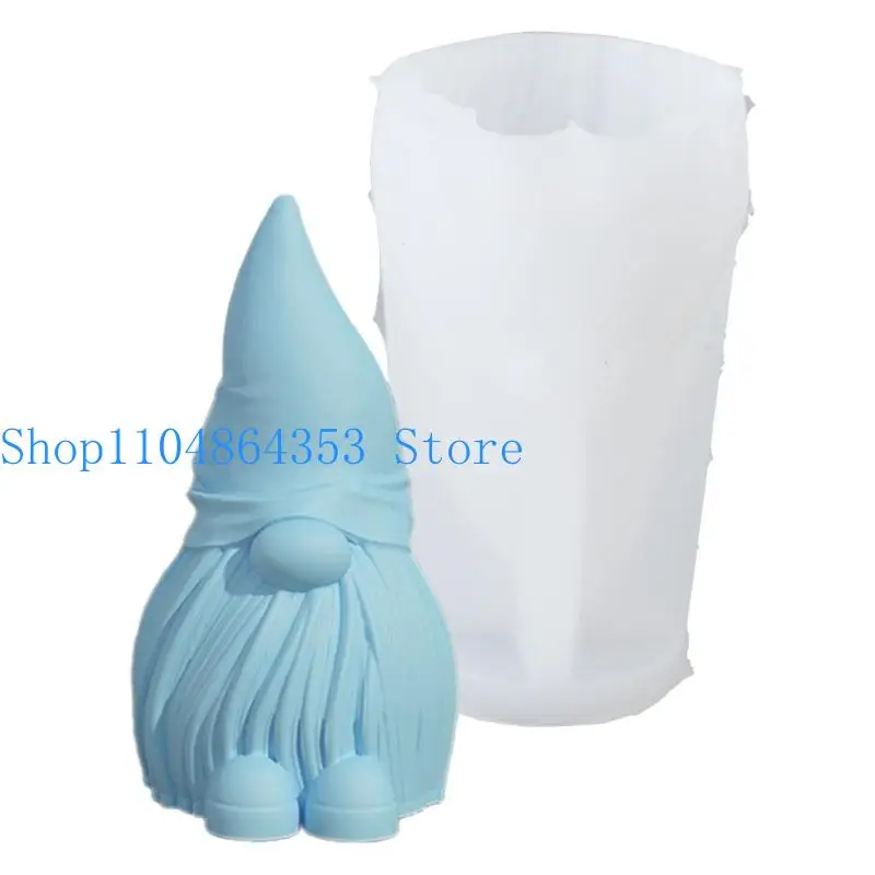 652F قالب زينة قزم سهل التنظيف من السيليكون قالب زخرفة جنوم مجهول الهوية #5