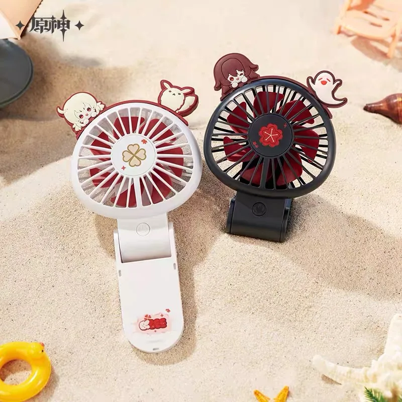 Pre Sale miHoYo Official Genuine Genshin Impact Midsummer Party Series Foldable Convenient Handheld Mini Fan Klee Wriothesley