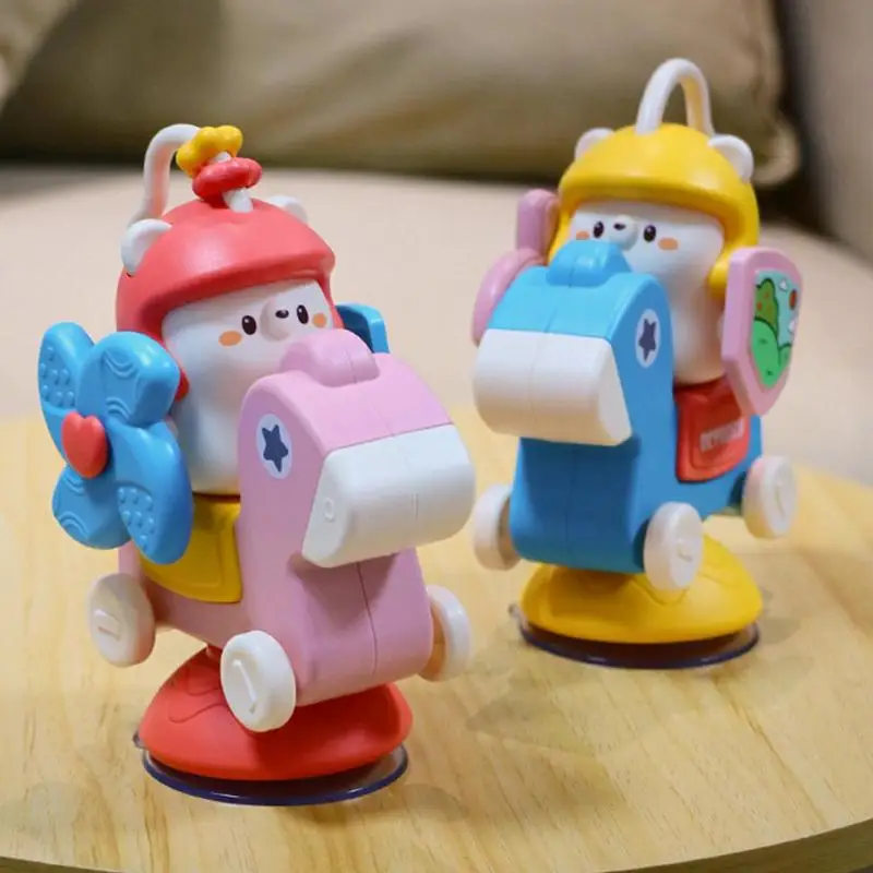 

High Chair Toys With Suction Cups Suction Cup Cartoon Toy For High Chair Interactive Baby Teething Chew Table Spinner Teether