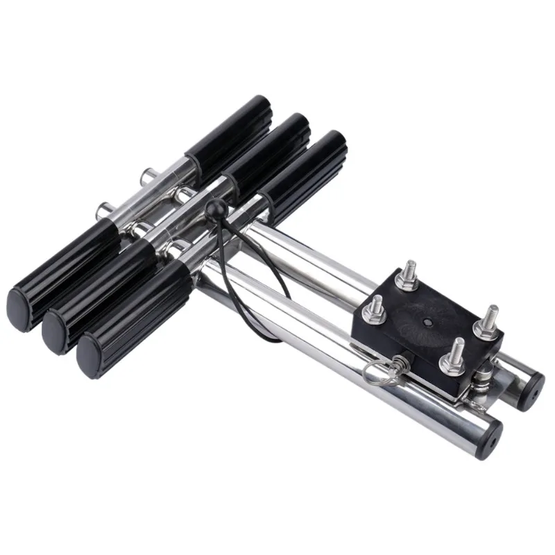 For Marine Stainless Steel Sewer Ladder Yacht Speedboat Hidden Folding Telescopic Ladder Deck Ladder Marine Hardware Accessories