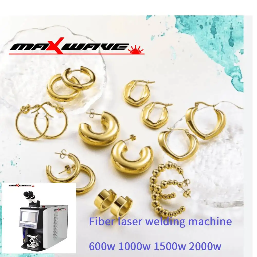 Gold and silver jewelry repair welding machine mini welder 100W 200W fiber laser repair machine lightweight and easy to operate