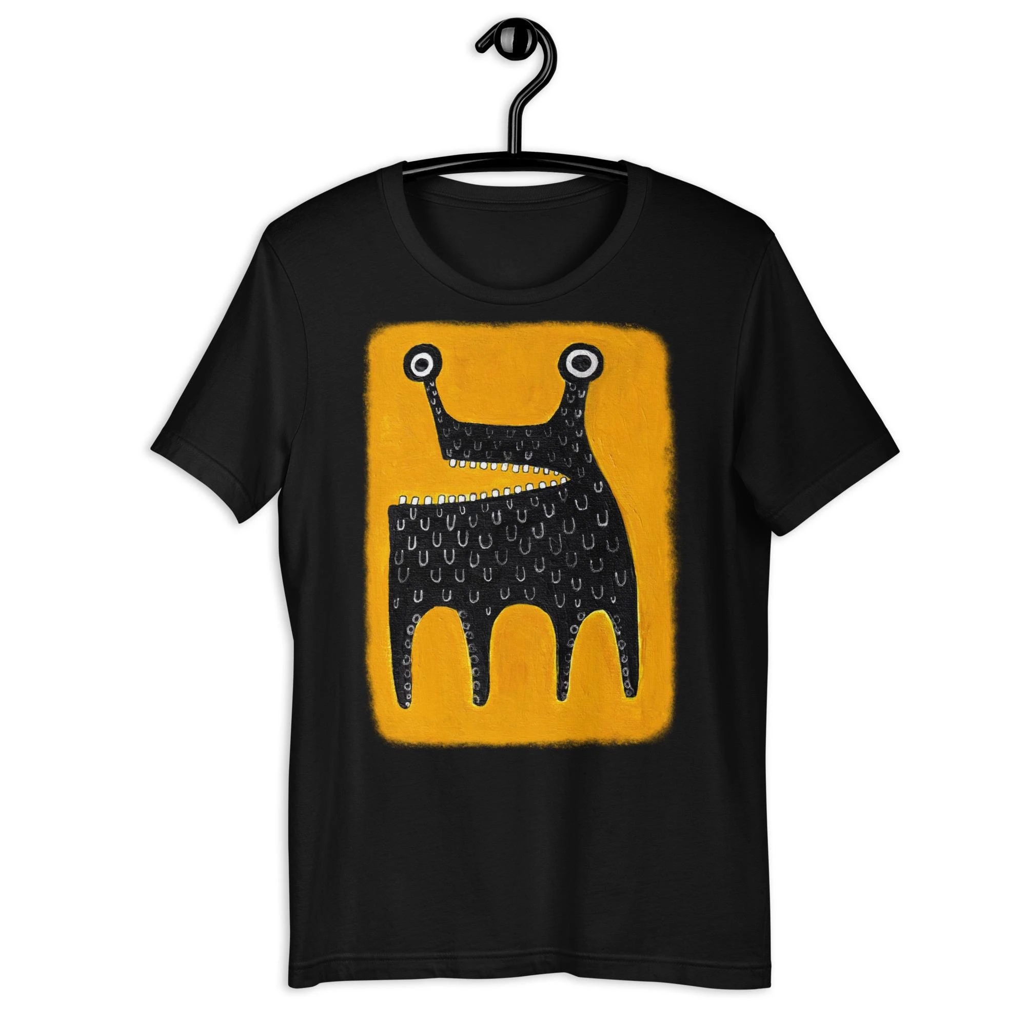 STRAIGHT CUT T-SHIRT Monster Folk Art Gothic Quirky Whimsical Cute Alien Birthday Funny Gift Creepy Goth Witchcore Gifts Kawaii