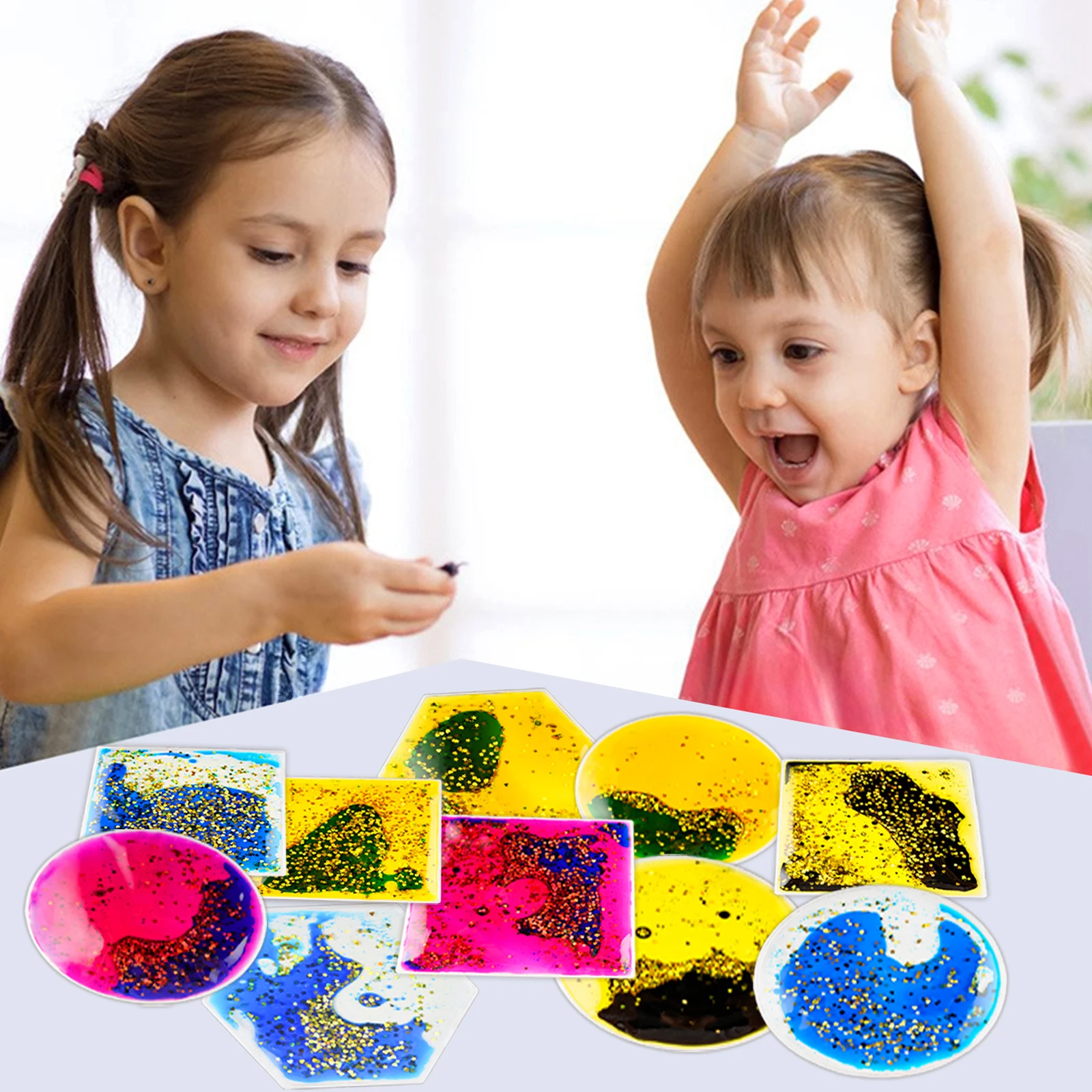 

Интерактивный сенсорный комплект: эластичные яркие мягкие игрушки для детей с дорожной сумкой, успокаивающие сенсорные игрушки, 12 шт.