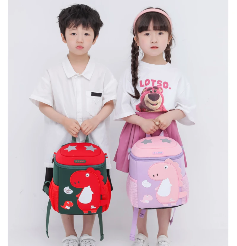 Dinosaur Children Bucket  Leisure School Backpacks In Kindergarten New Girls Boys Cute Chest Shoulder Bags for Teenagers Mochila