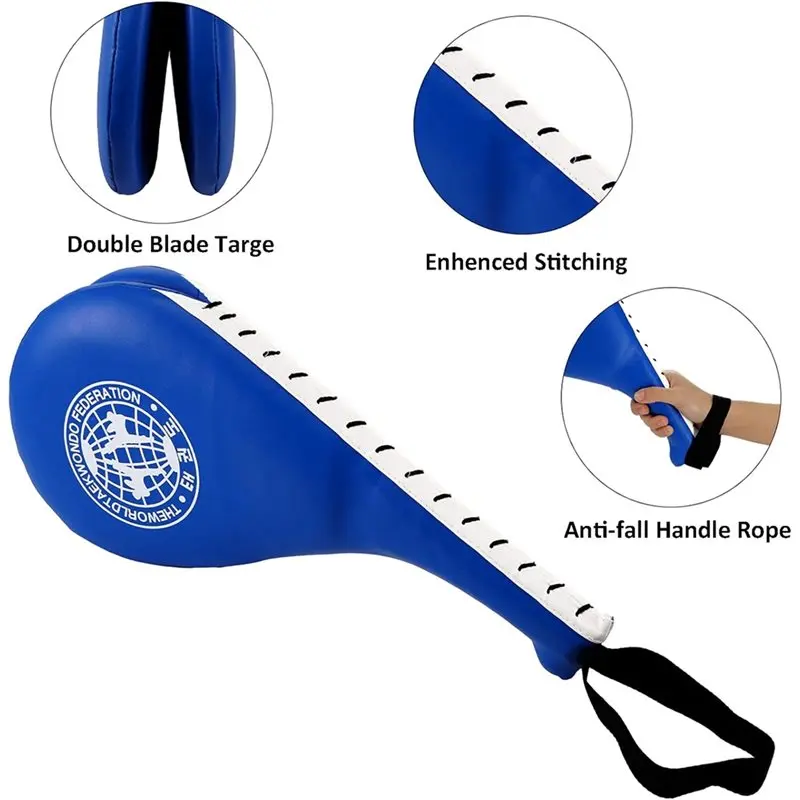 HOTB72A Blue Striking Pad Target, 2 Pack Taekwondo Kick Pads For TKD, Karate, Martial Arts, Kickboxing Training