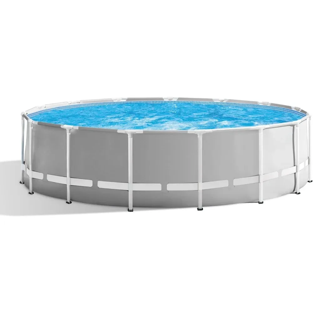 

Outdoor Hot Tubs, 26719EH 14ft x 42in Prism Frame Above Ground Swimming Pool with Pump,Outdoor Hot Tubs