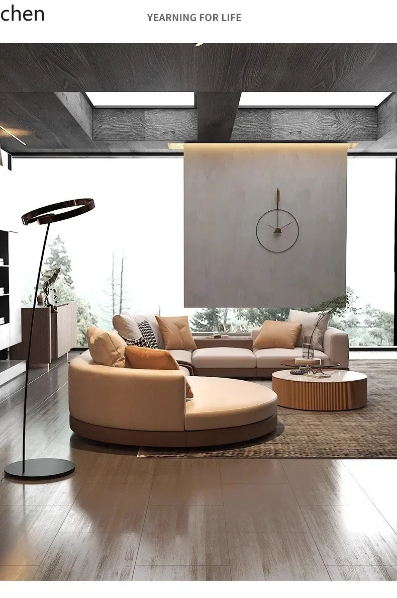 HT Straight Row Corner Small Apartment Sofa Modern Living Room Furniture Supplies