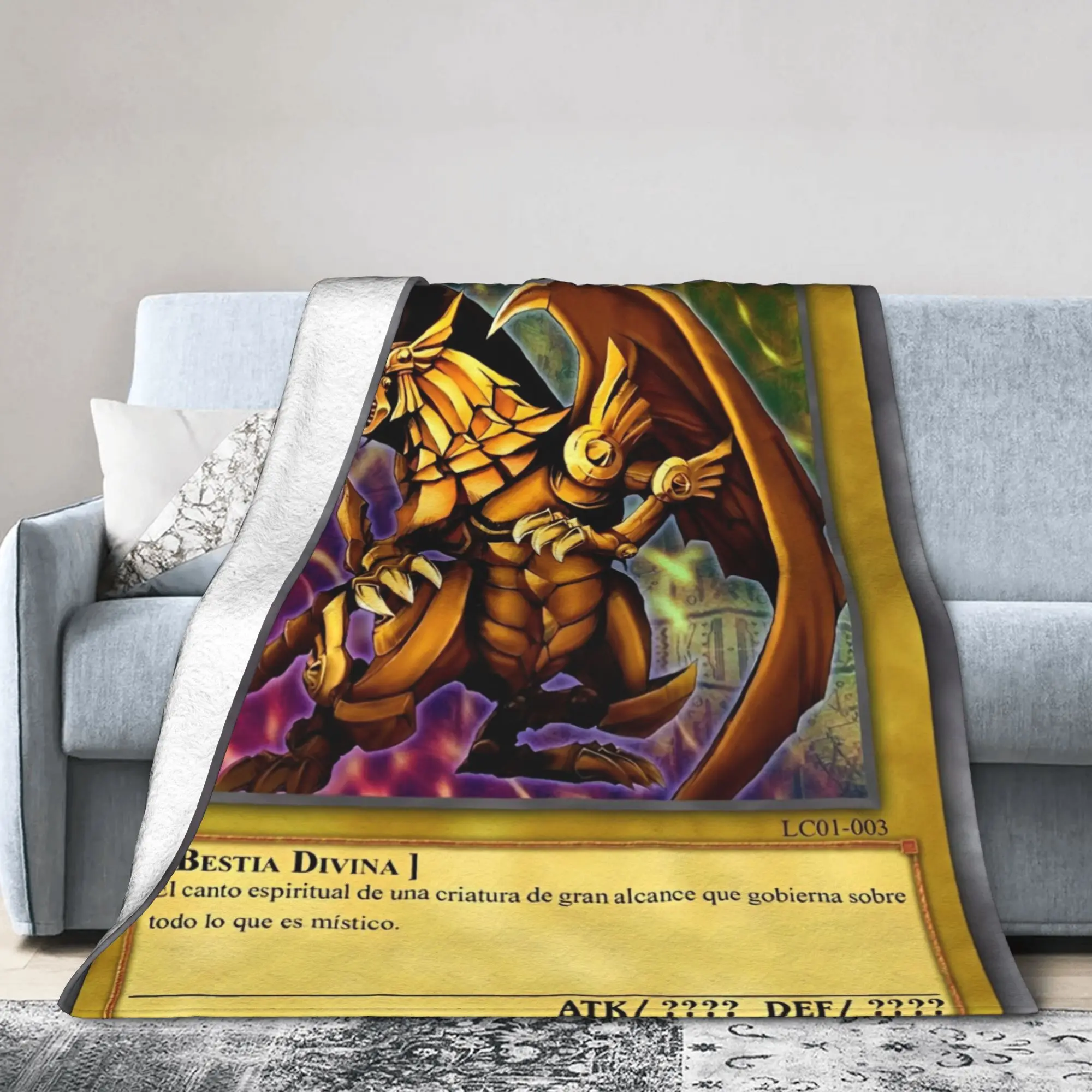 

Вязаное одеяло в стиле аниме Yu Gi Oh, флисовое одеяло с изображением дракона, легкое одеяло с героями мультфильмов для постельных принадлежностей, многофункциональное одеяло