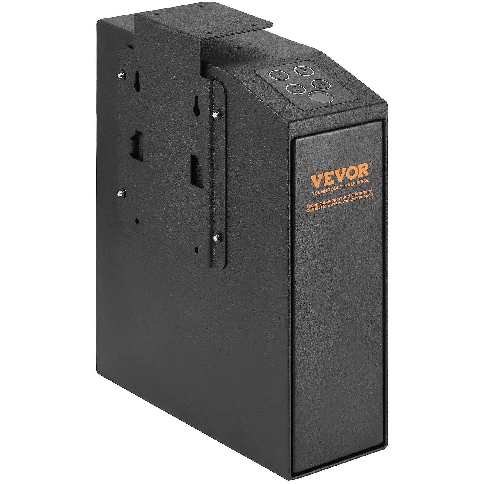 VEVOR Mounted Gun Safe for Pistols, Biometric Gun Safe with Three Quick Access Ways of Fingerprints, Passwords and Keys, Handgun