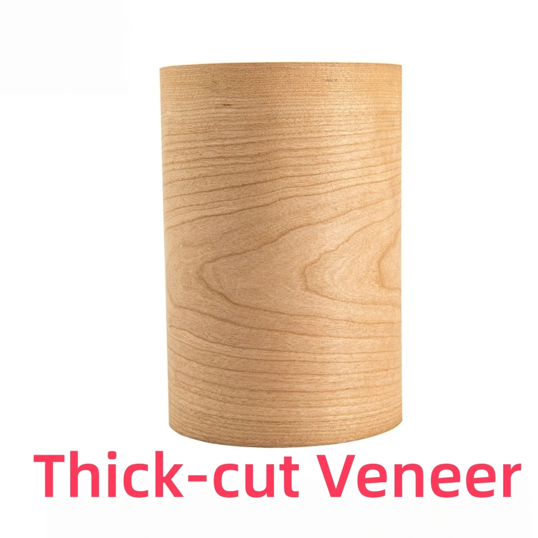Thick Cut Natural American Cherry Flat Cut Wood Veneer for Furniture Decor Cabinetry & Interior Design Decorative Surfaces
