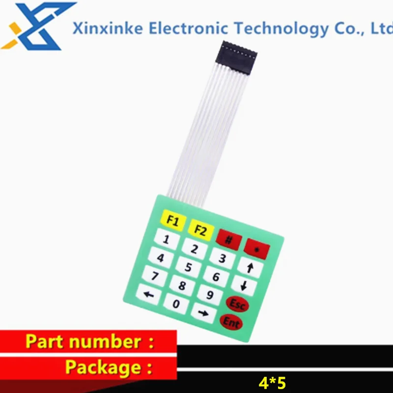10PCS Große Tasten 4*4/1*4/3*4/4*5 Matrix Tastatur MCU Externe Erweiterung Tastatur Film Tastatur