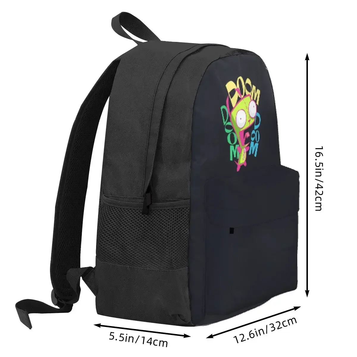 Invaders Zims Anime Cartoon Alien Backpack Daypack Large Capacity Children BookBag School Bag Shoulder Bags for Men Women