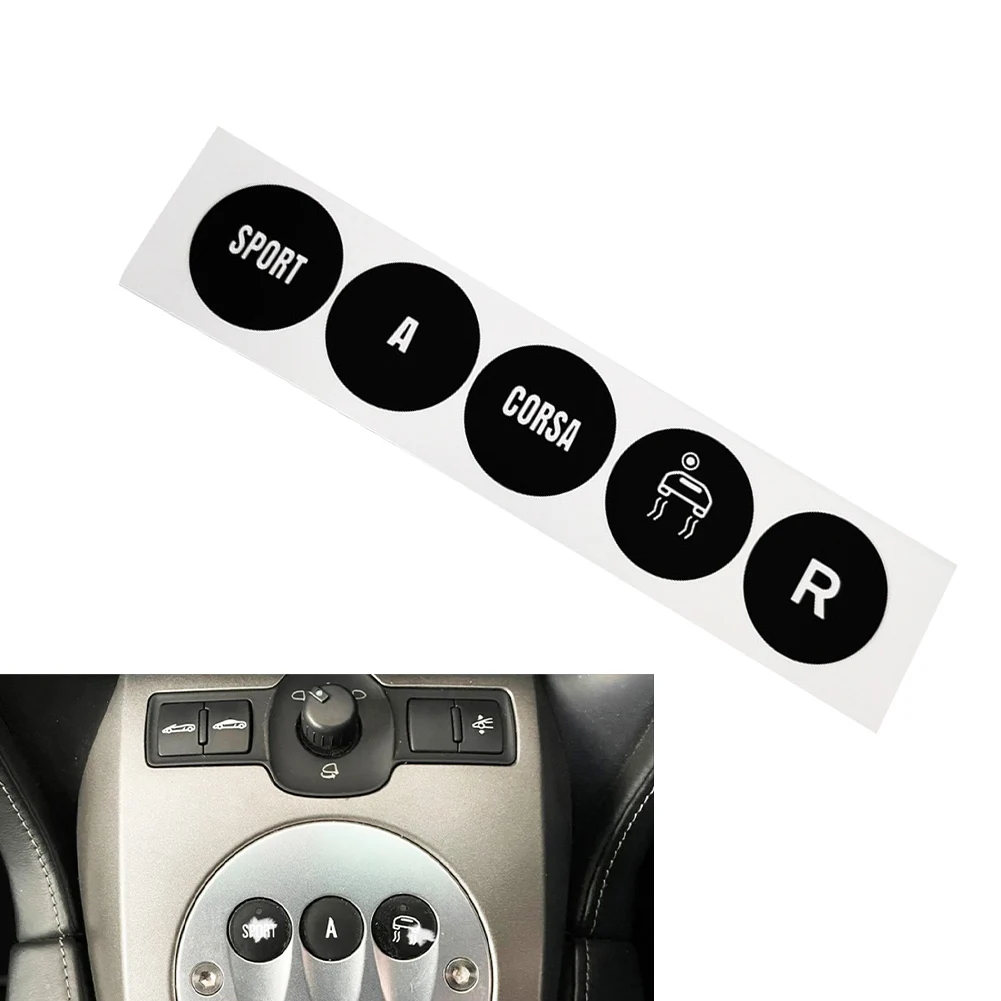 For Gear Selector Repair Black Gear Selector Decal Vinyl Construction Black Overlay White Lettering Reduced Light Penetration