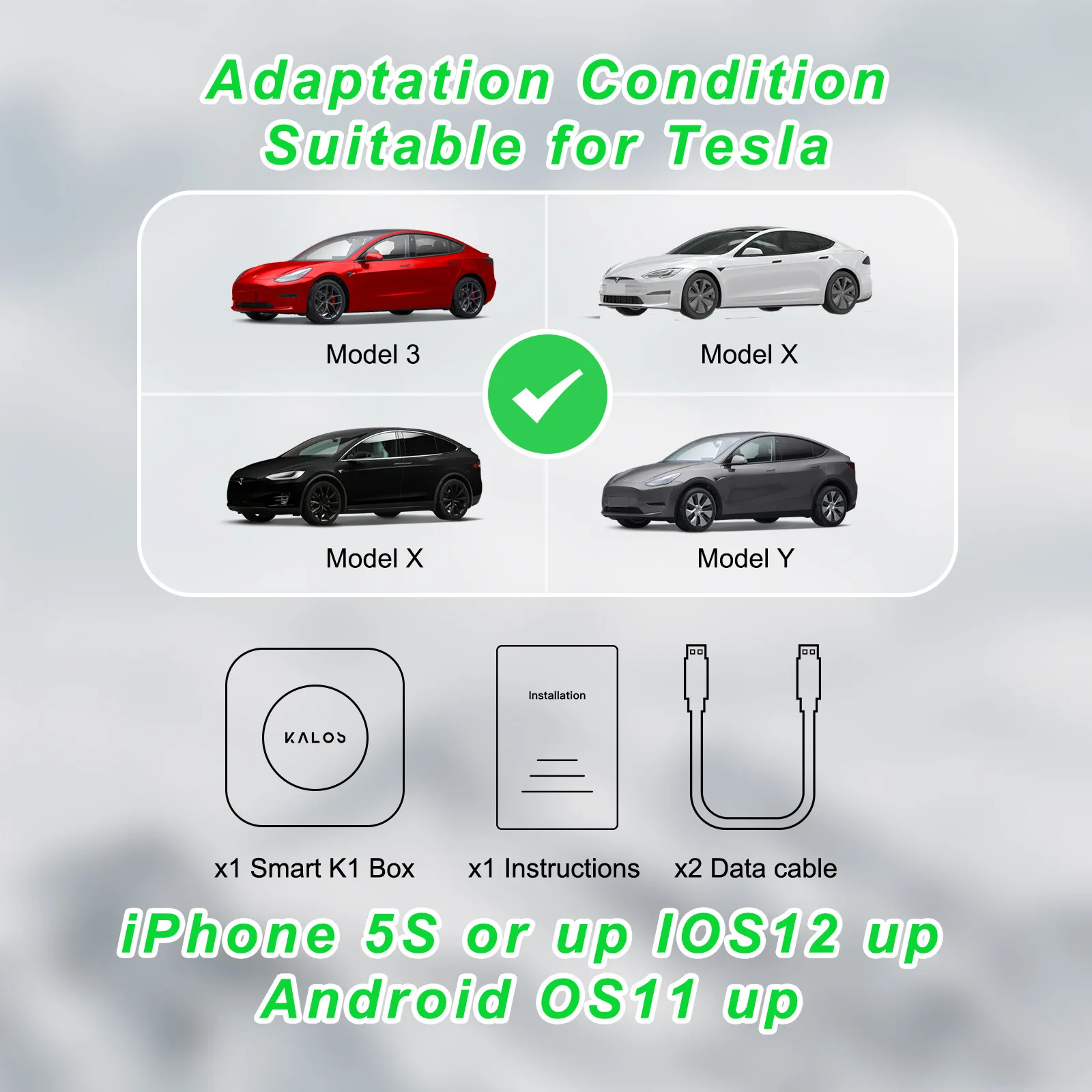 Apple Carplay Wireless Android Auto Adapter per Tesla Model 3 Y S X Ai TV Box Inalambrico Car Play Dongle Iptv Multimedia Player