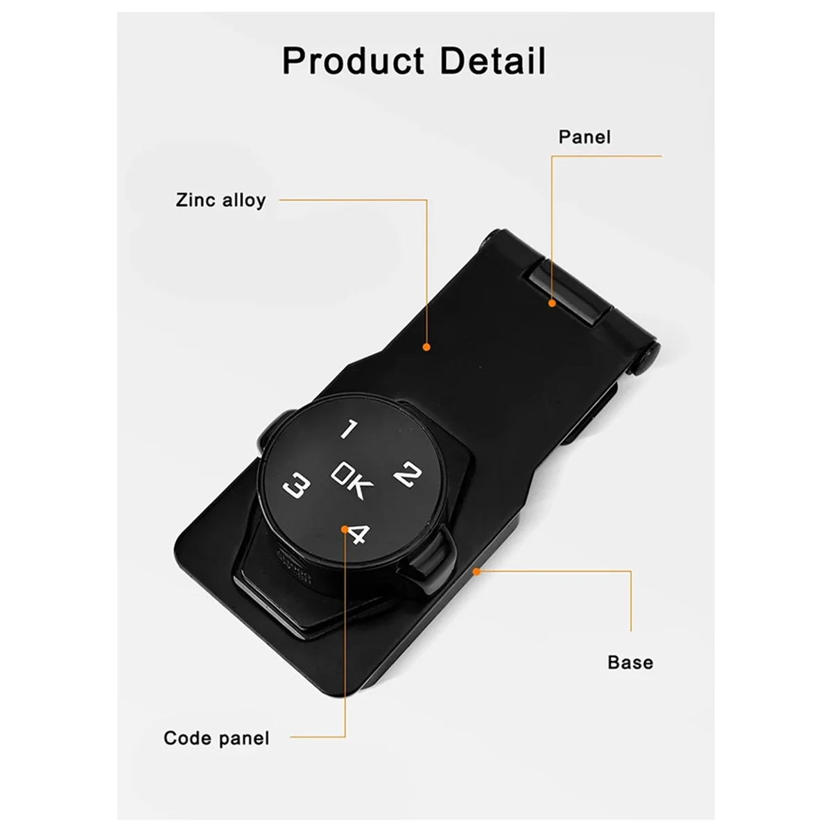 A03R Electronic Smart Password Lock Card Cabinet Door Lock Anti-Theft File Locker Refrigerator Door Password Lock 3 Inches