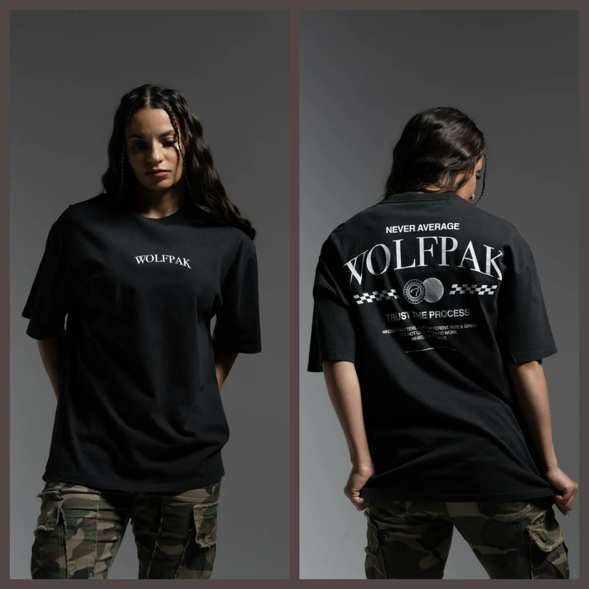 New Core _WOLFPAK TRUST_ Graphic T-Shirt GYM Daily Fitness Can Wear Cotton T-shirt To Absorb Sweat and Breathe