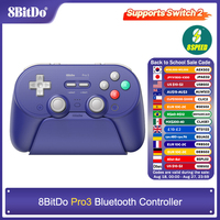 8BitDo - Pro 3 Bluetooth Controller for Nintendo Switch 1/2,PC,Windows, Apple, SteamOS, Android with Charging Dock TMR Joysticks