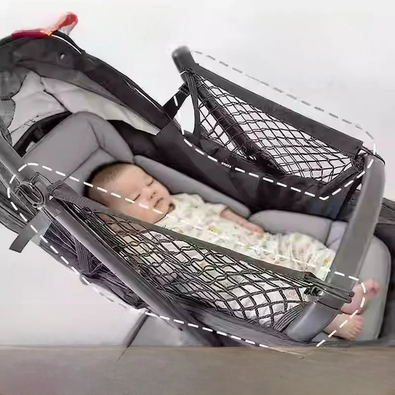 安全性強化二重層弾性バンドベビーカーガードレール落下防止ハンドホールド高さ調整保護アクセサリー