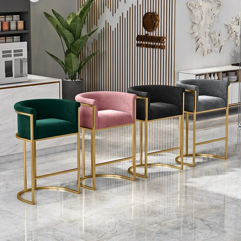 Luxury Dining Bar Chair Shower Gold Design Industrial Office Chair Waiting Bar Furniture Cadeiras De Jantar Chairs Living Room