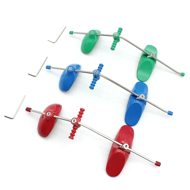 3sets Adjustable Dental Orthodontic Face Mask Single Pole Head Cap Underbite Correction Headgear Front Traction Dentist Tools
