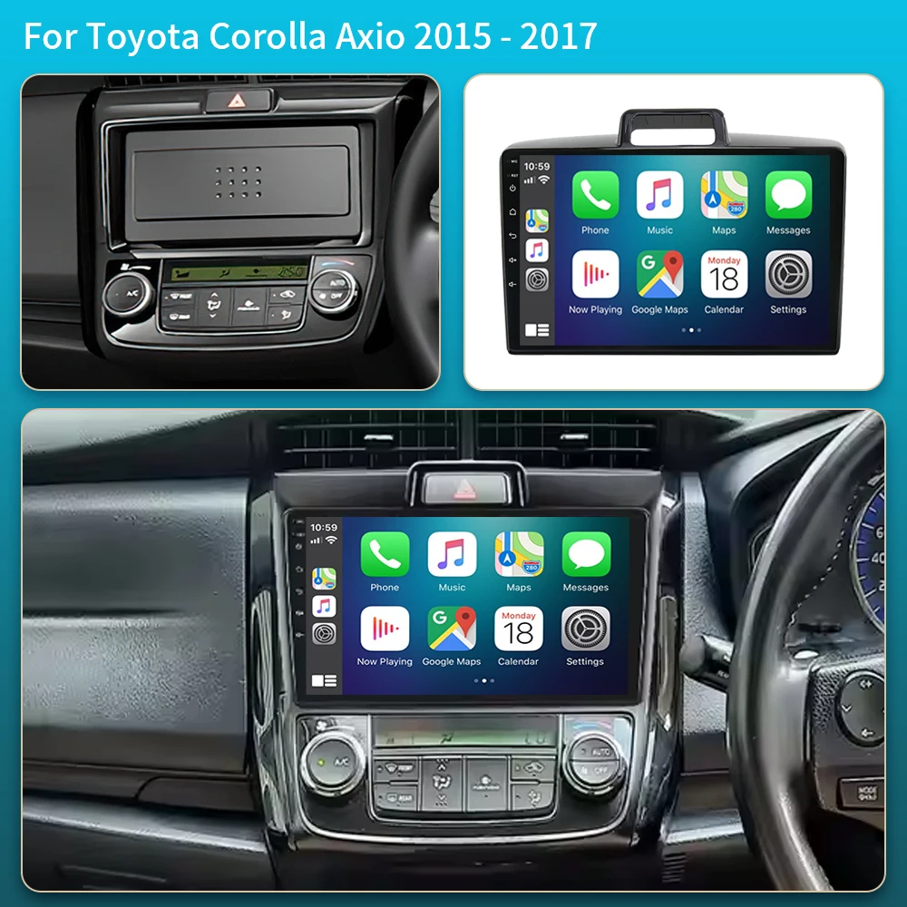 Android 16 For Toyota Corolla Axio 2 Fielder 3 E160 2012 - 2021 Car Radio Multimedia Video Player Navigation stereo GPS