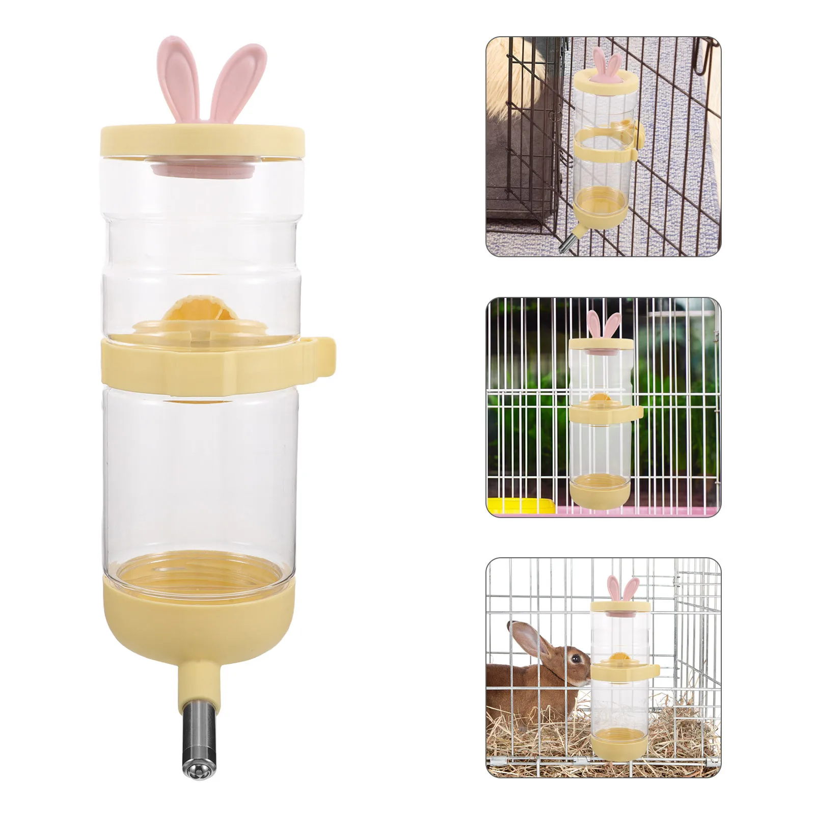 

950Ml Hanging Pet Water Dispenser No-Leak Cage Bottle for Dogs Cats Large Capacity Space-Saving Easy Clean Pet Feeder