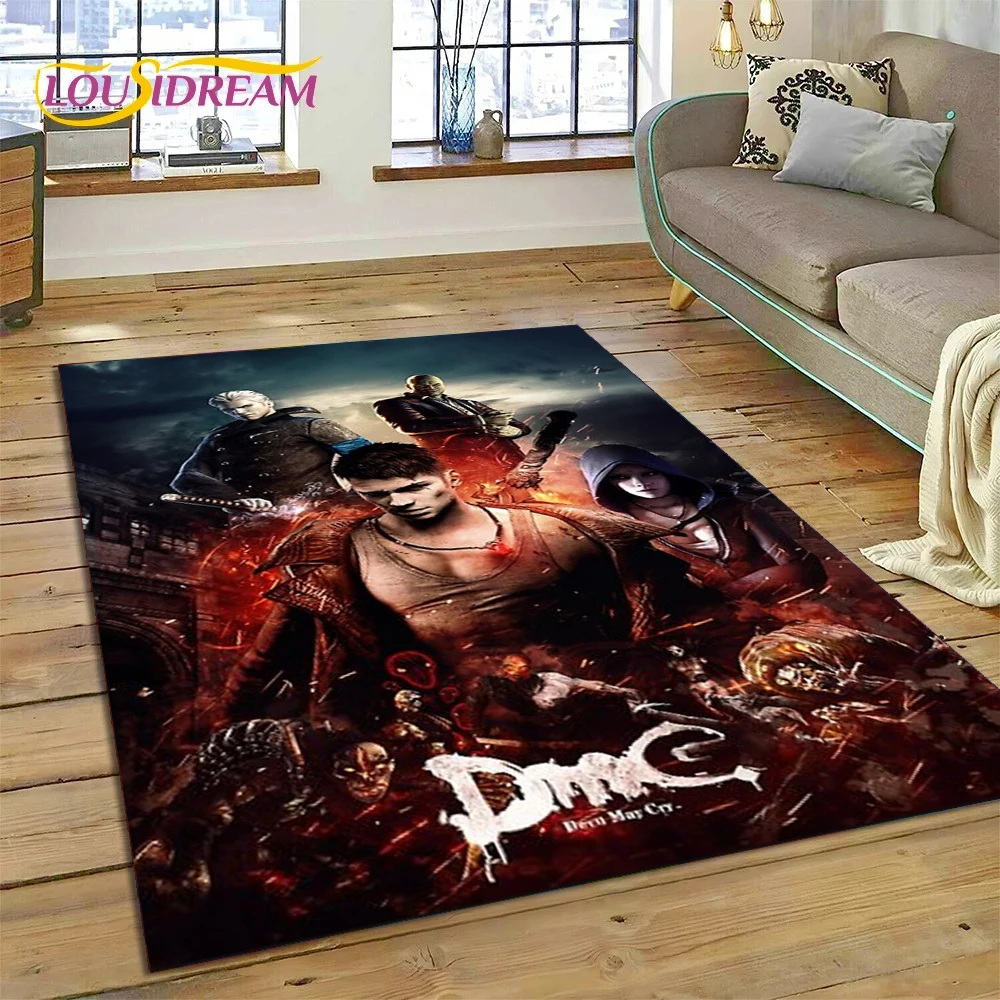 

DMC Game 3D D-Devil May Cry cartoon Rug Carpet for Living Room Bedroom Home Decor,Floor Mat Non-slip Decoration for Sofa Doormat