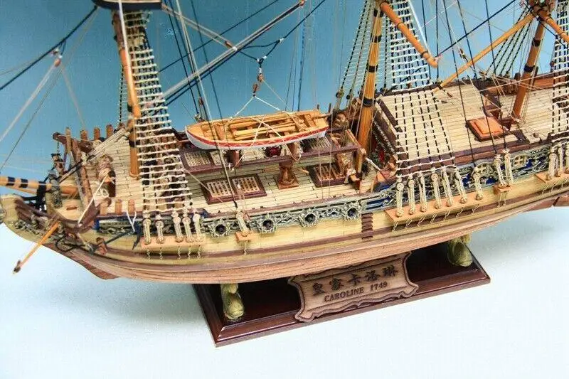 Yuan qing HMS Royal Caroline 1749 Scale 1/50 33\'\' Wooden Ship Model Kits scale