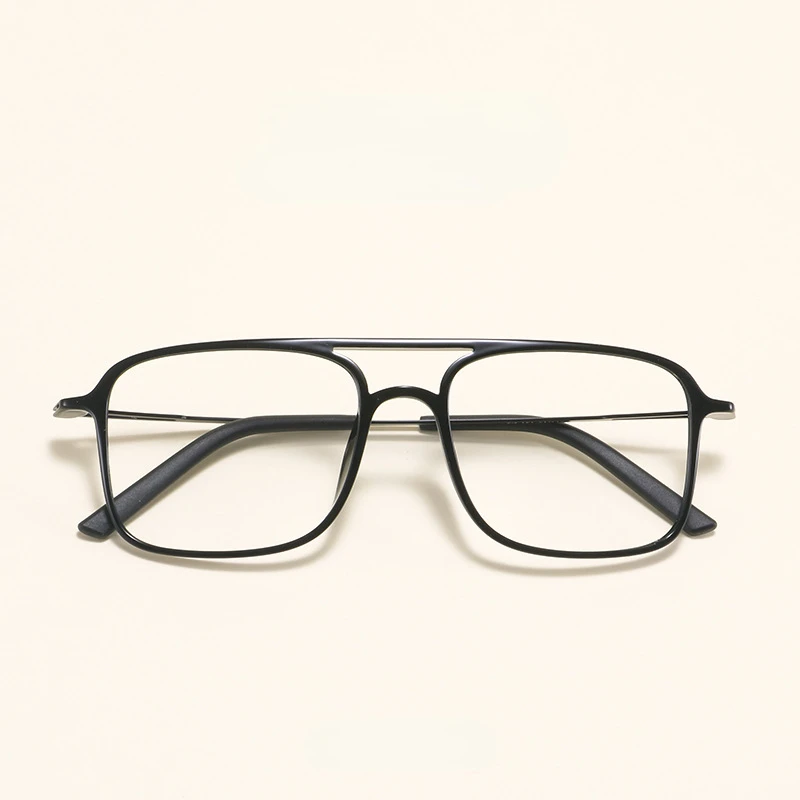 Reading Glasses Men Vintage Bridge Large Square Frame Hyperopia Glasses Women Ultralight Blue Light Computer Glasses +1.0~+4.0