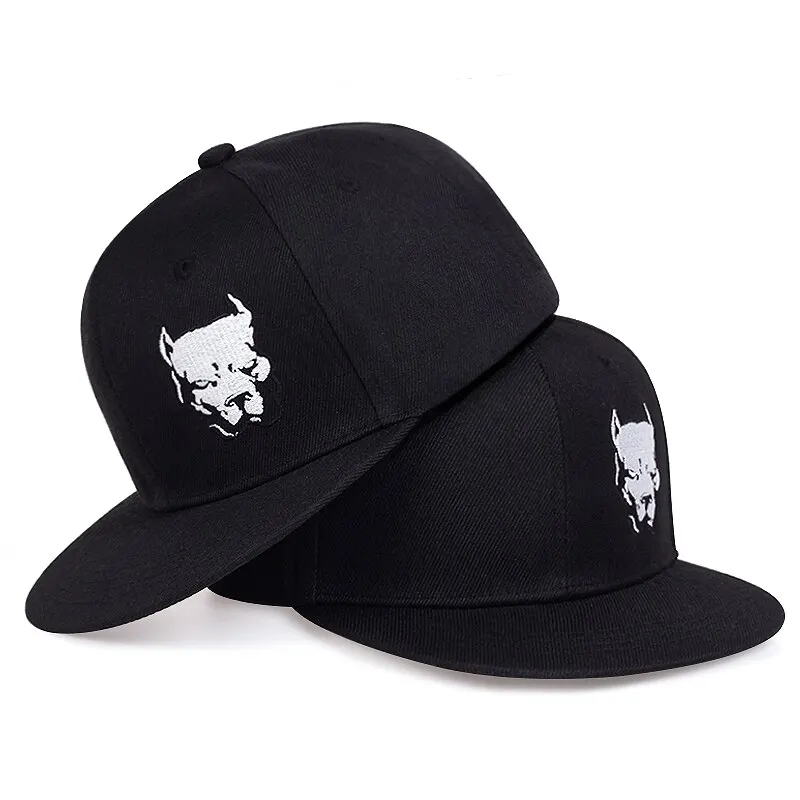 Unisex Dog Head Embroidery Embroidery Hip-hop Hats Outdoor Adjustable Casual Baseball Caps Sunscreen Hat