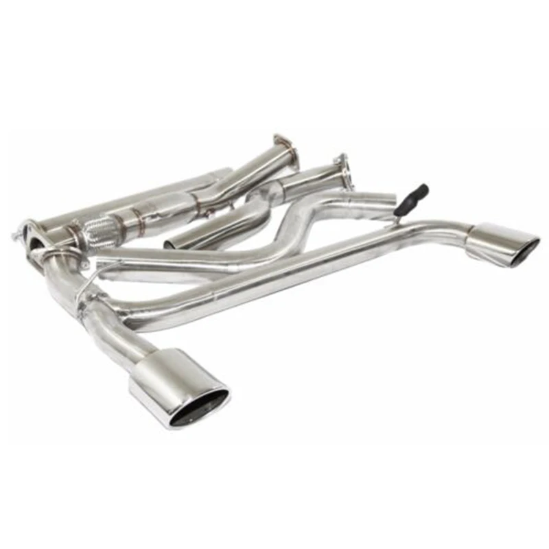 Stainless Steel Dual Oval Muffler Tip Catback Exhaust & Pipe for 03-05 Dodge Neon SRT-4 2.4T