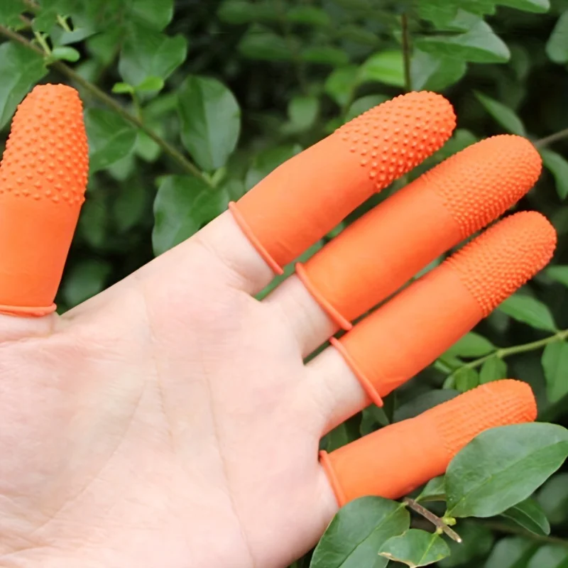 Non-slip Rubber Finger Covers, Anti-static Protective Fingertip Gloves