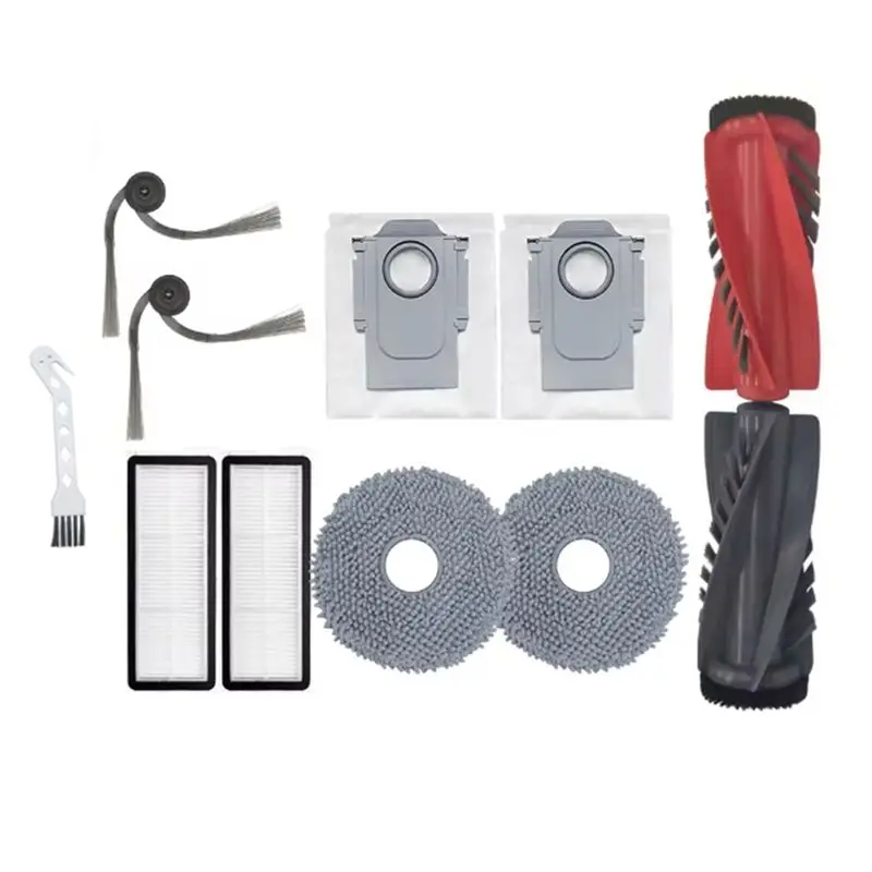 ABVI-For Roborock Qrevo C/Curv/Curvc/Edge/Edgec/5AE/S5V Replacement Parts- Main Side Brush Mop Filter Dust Bag Set For Sweeper U