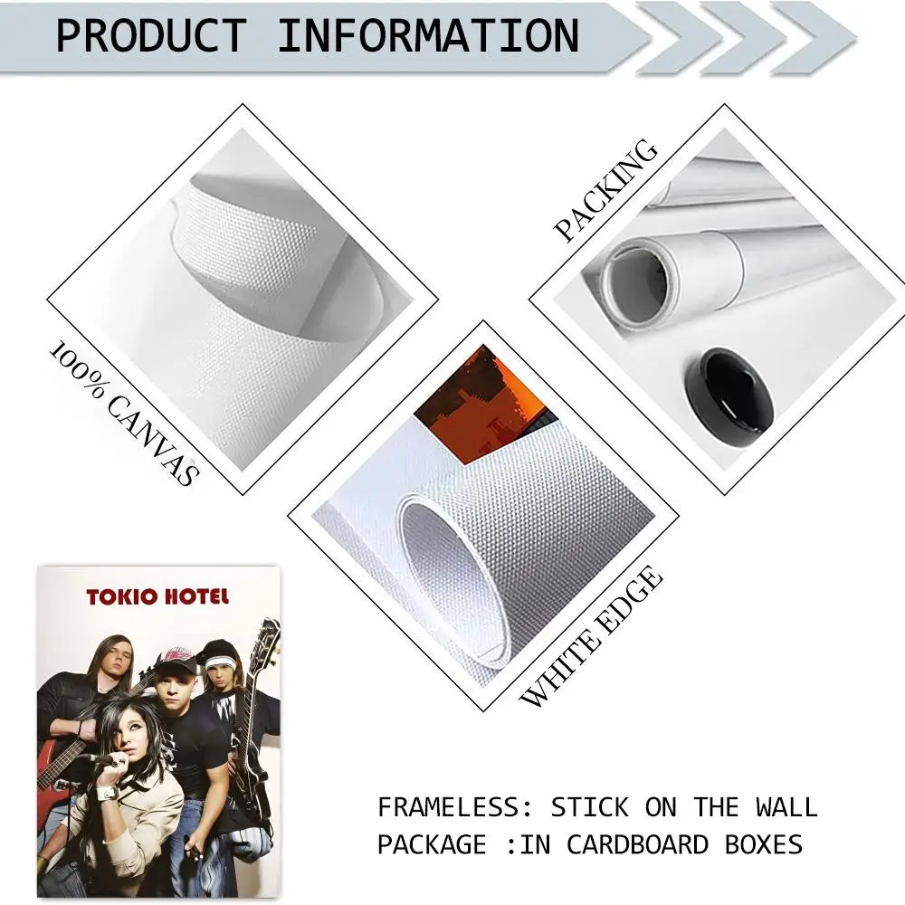 ملصق قماشي معدني لفرقة الروك توكيو للفندق: تجعد مجاني مقاوم للماء ومتين لجميع الفضاء لتزيين الحائط #5