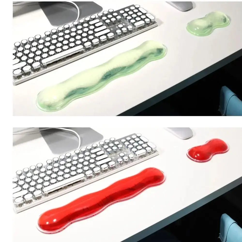 Creative Clear Mouse Wrist Rest Transparent Ergonomic Silicone Gel Wrist Pad Effectively Jelly Mouse Wrist Support Pad School