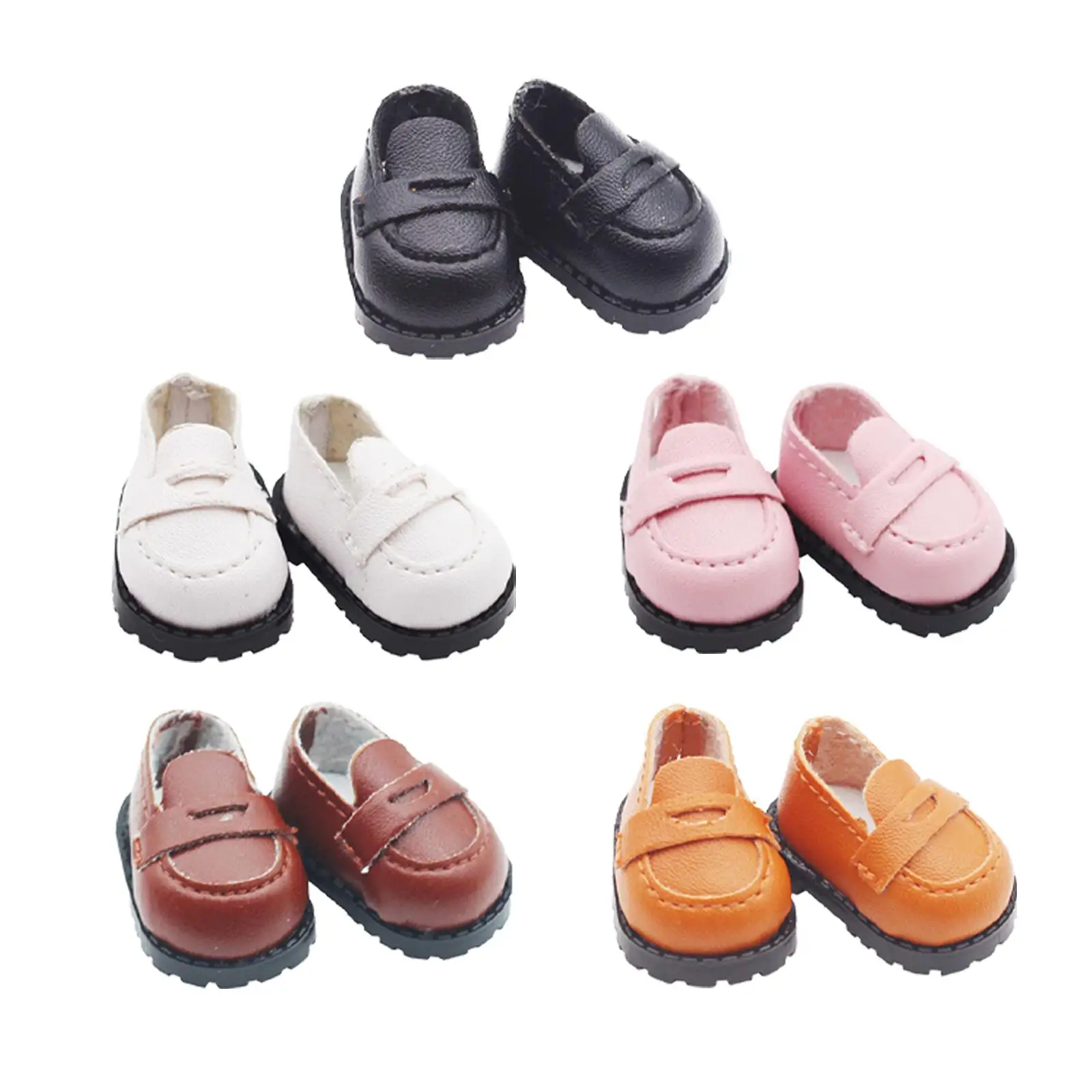 1 Pair Doll Shoes Thanksgiving Gifts DIY Handmade Boots Costume Accessories Mini Doll Shoes for 15cm 17cm Doll Kids Age 5-7 8-10