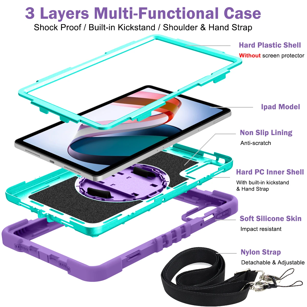 Stand Armor Case For Redmi Pad 2022 10.61