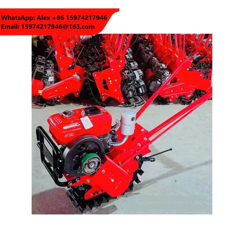 Chain Trenching Ditching Machine Diesel Hand-held Trencher Micro Tillage Machine Chain Ditching Machine