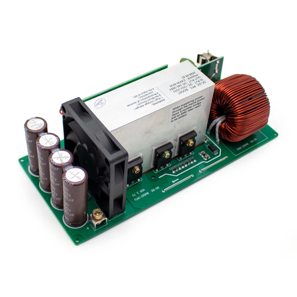 5KW DC-DC Boost Converter Module, 130V-330V Input to 340V-385V Adjustable Output, Non-Isolated Step-Up Power Supply