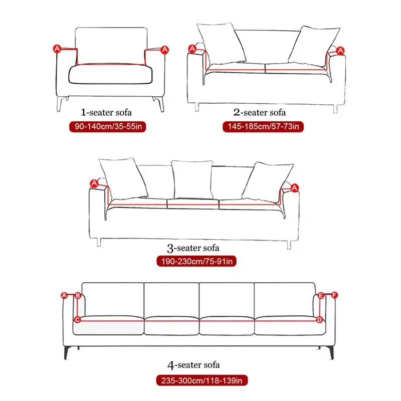 Elastic Plain Solid Stretch  Sofa Cover Tight Wrap All-inclusive Sofa Cover for Living Room Funda Sofa Couch Cover ArmChair Cove