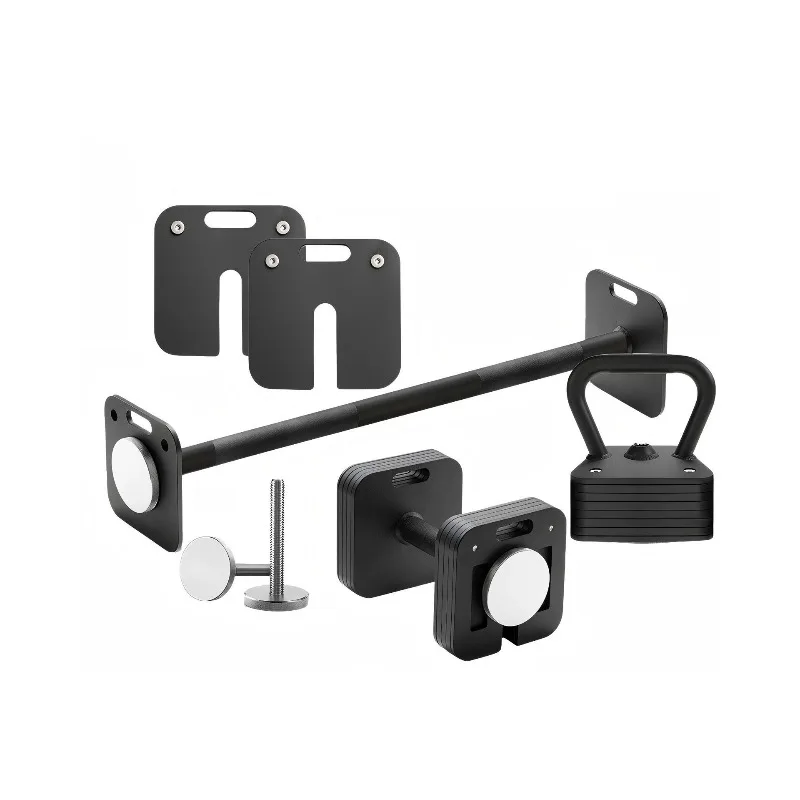 12kg Full Set Square-Plate Adjustable Dumbbells-Includes Kettlebells & Barbell for Free Weight Training, Versatile Fitness Gear