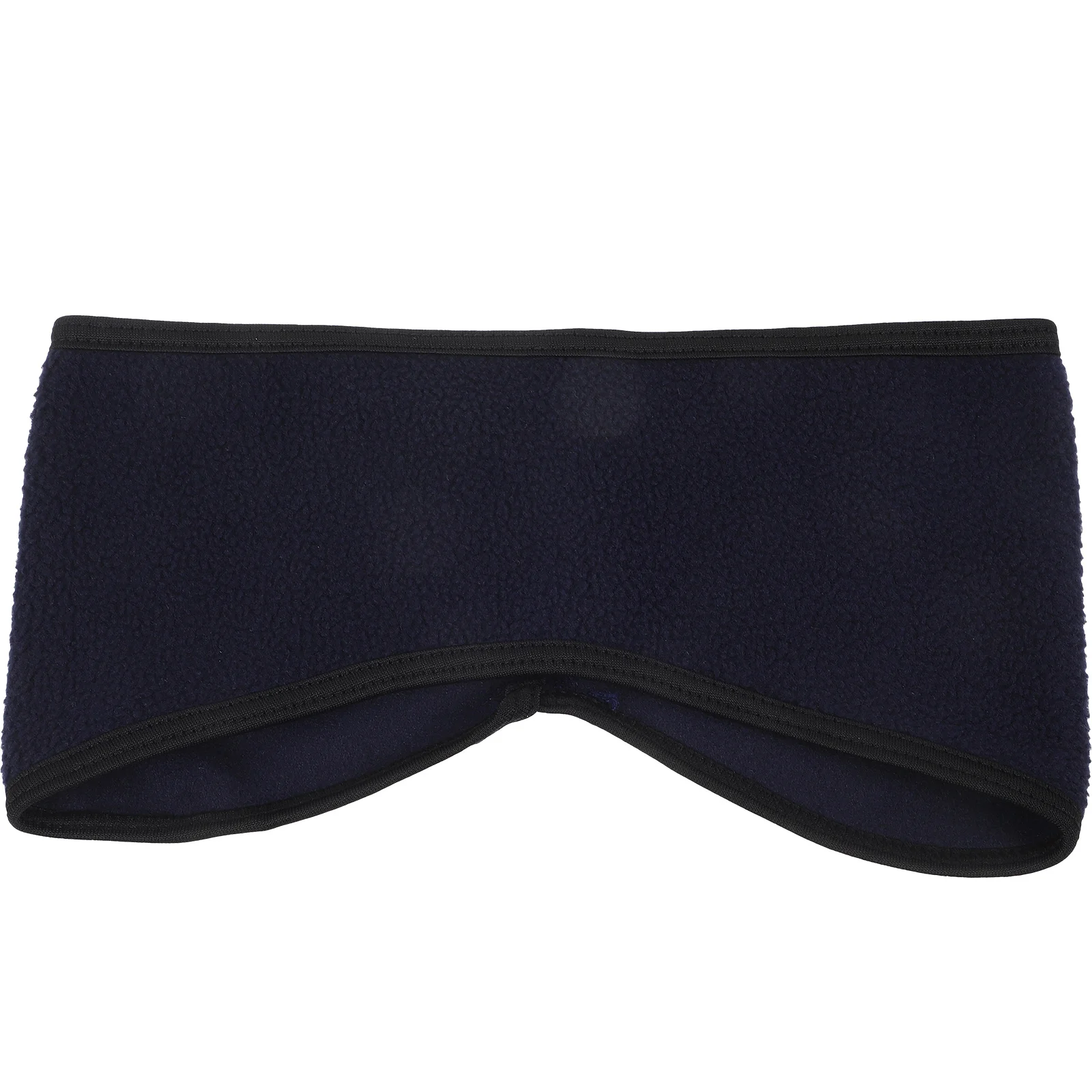 ユニセックス ダブルレイヤー イヤーウォーマー ヘッドバンド フリース ネイビー 調節可能なイヤーバンド プロテクター ランニング サイクリング スキー ハイキング アウトドア用