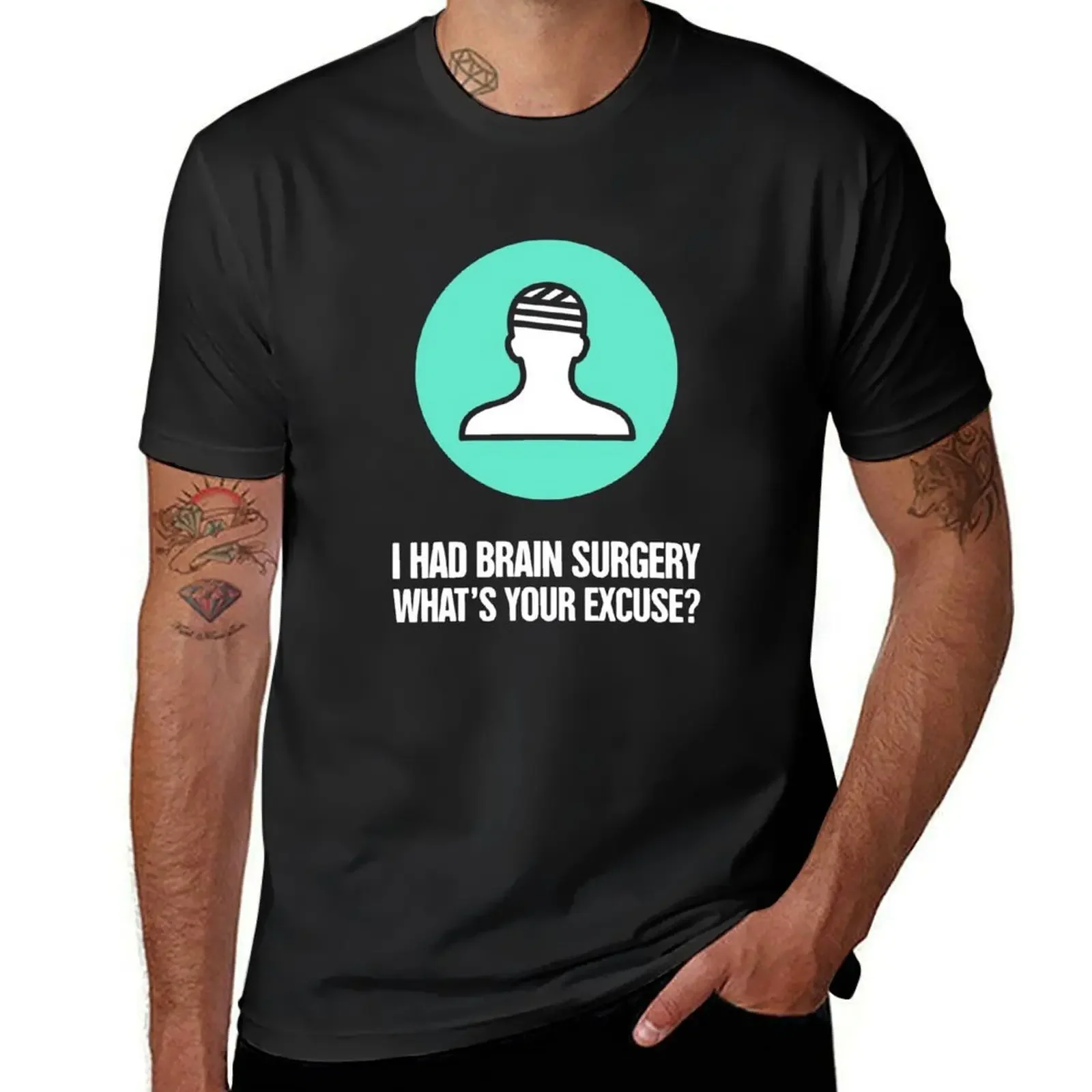 

Brain Surgery - Funny Get Well Recovery Present T-Shirt graphic tee shirt quick-drying men clothings