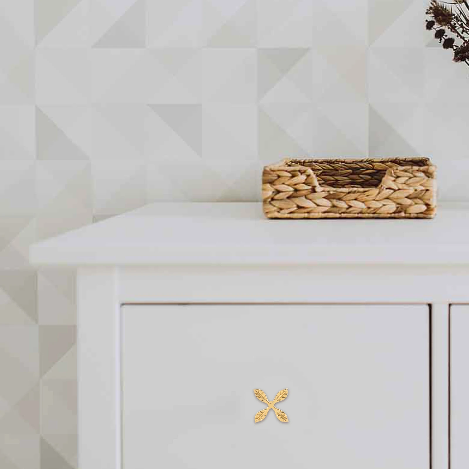 

Латунная форма листа, мебельная ручка, ручки ящика для обувной коробки, дверца шкафа, декоративная металлическая фурнитура