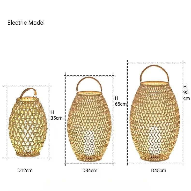 Outdoor lantern waterproof chewing gum rattan electric 3000K decorative activity landscape dew