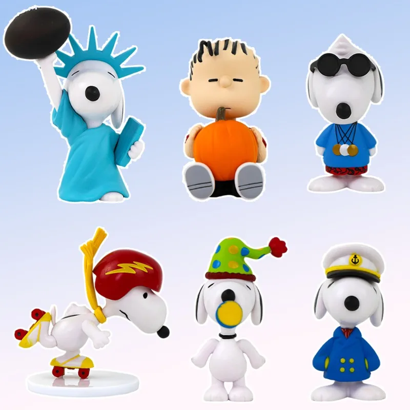 Miniso Nuovo Stile Concerto Serie Snoopy Figura Cane Cieco Scatola Gag Macchina Bambola Auto Ornamento Decorazione Desktop Regalo Donne