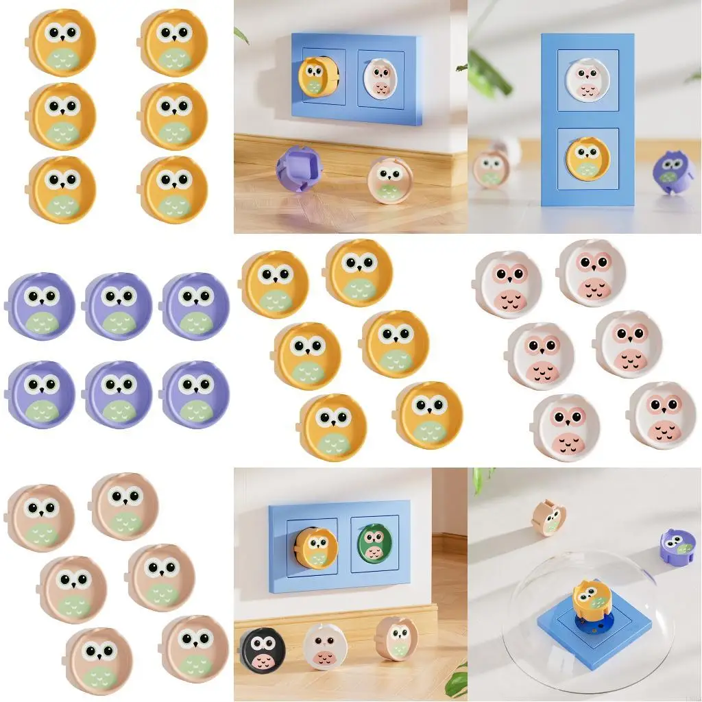 

6 шт. гибкая силиконовая крышка розетки с защитой от детей для европейской розетки L8RB