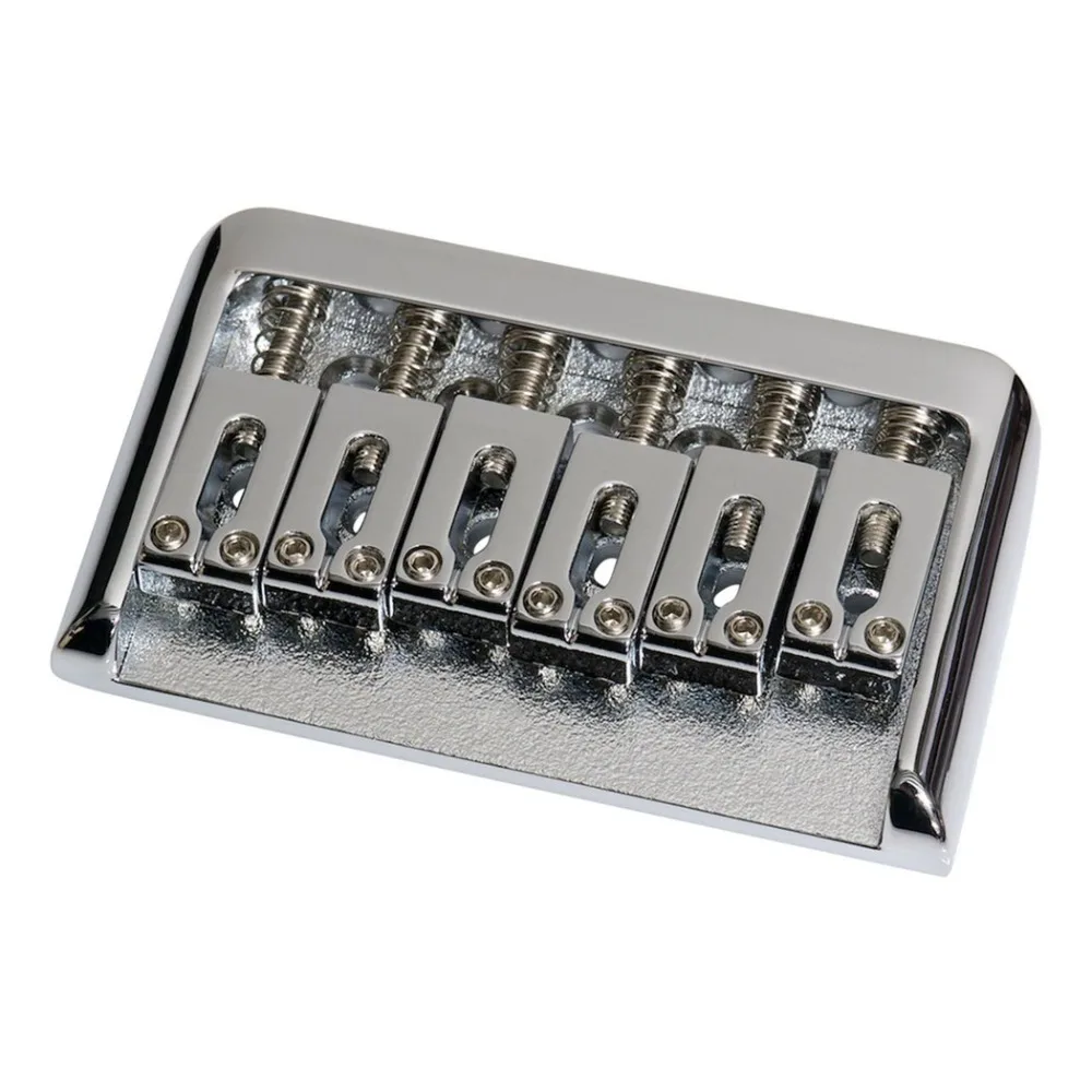 

Седло для гитарного хардтейл из металлического сплава, простое в эксплуатации винты, 6-струнный мостик, седло, ключ, гитарный мост без вибрато