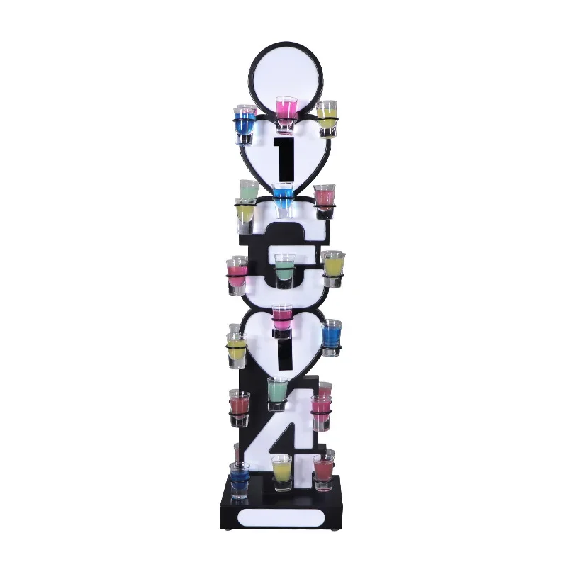 

Bar luminous cup holder KTV color light charging bullet cup cocktail metal rack